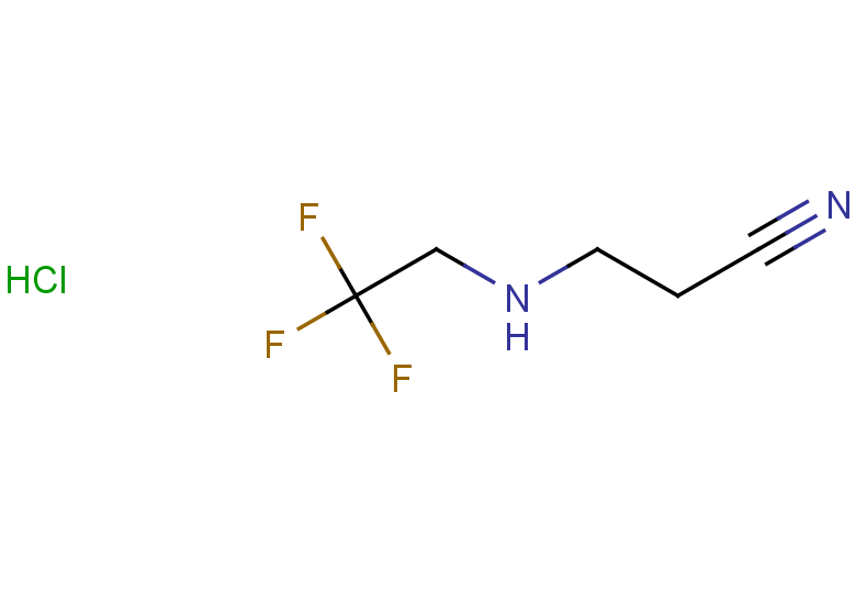 3-[(2,2,2-trifluoroethyl)amino]propanenitrile hydrochloride