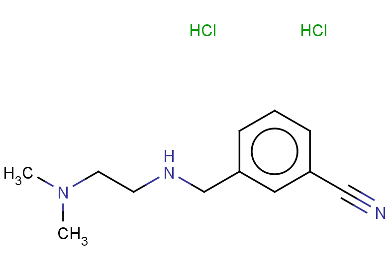 3-({[2-(dimethylamino)ethyl]amino}methyl)benzonitrile dihydrochloride