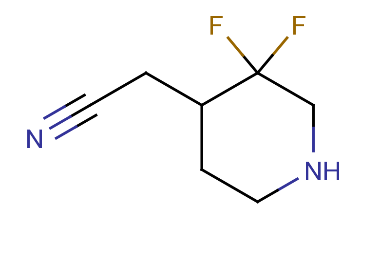 2-(3,3-difluoropiperidin-4-yl)acetonitrile