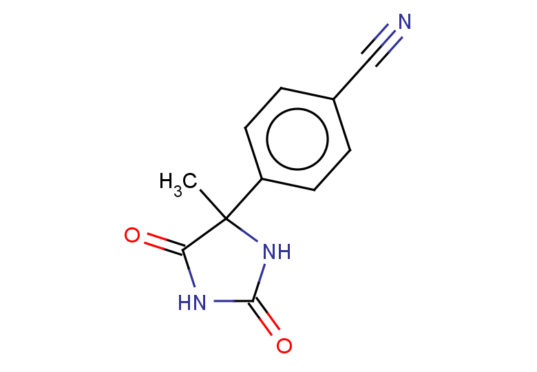 4-(4-methyl-2,5-dioxoimidazolidin-4-yl)benzonitrile