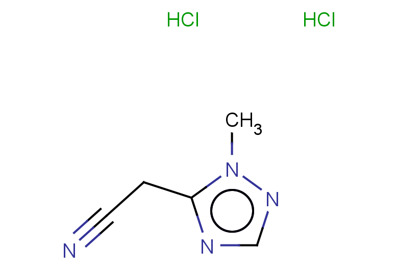 2-(1-methyl-1H-1,2,4-triazol-5-yl)acetonitrile dihydrochloride