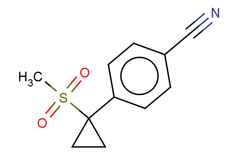 4-(1-methanesulfonylcyclopropyl)benzonitrile