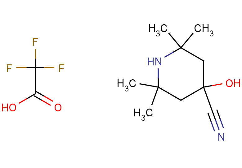 4-hydroxy-2,2,6,6-tetramethylpiperidine-4-carbonitrile, trifluoroacetic acid