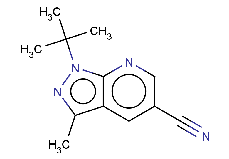 1-tert-butyl-3-methyl-1H-pyrazolo[3,4-b]pyridine-5-carbonitrile