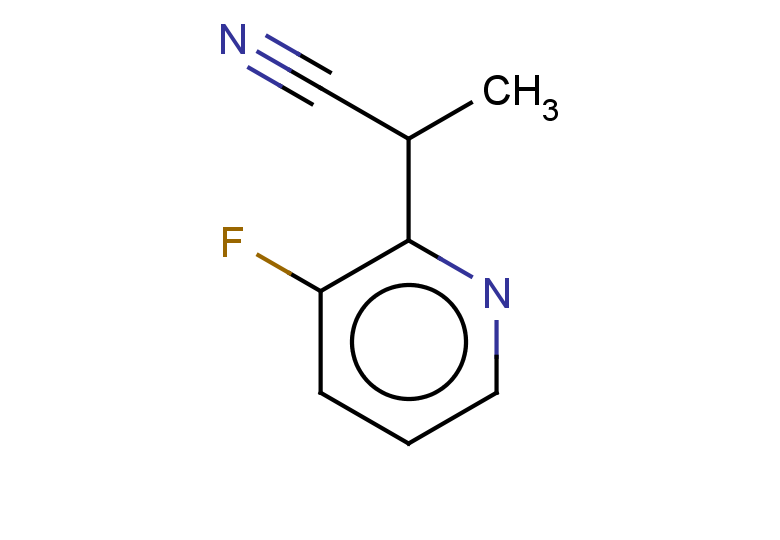 2-(3-fluoropyridin-2-yl)propanenitrile