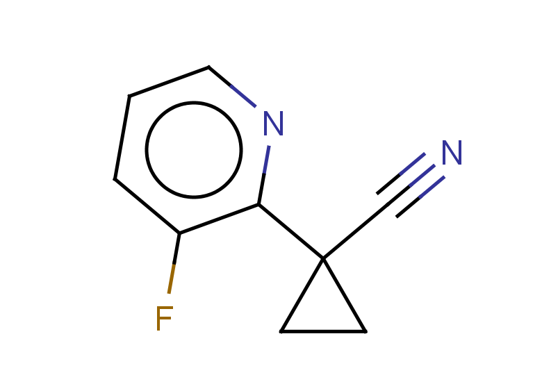 1-(3-fluoropyridin-2-yl)cyclopropane-1-carbonitrile