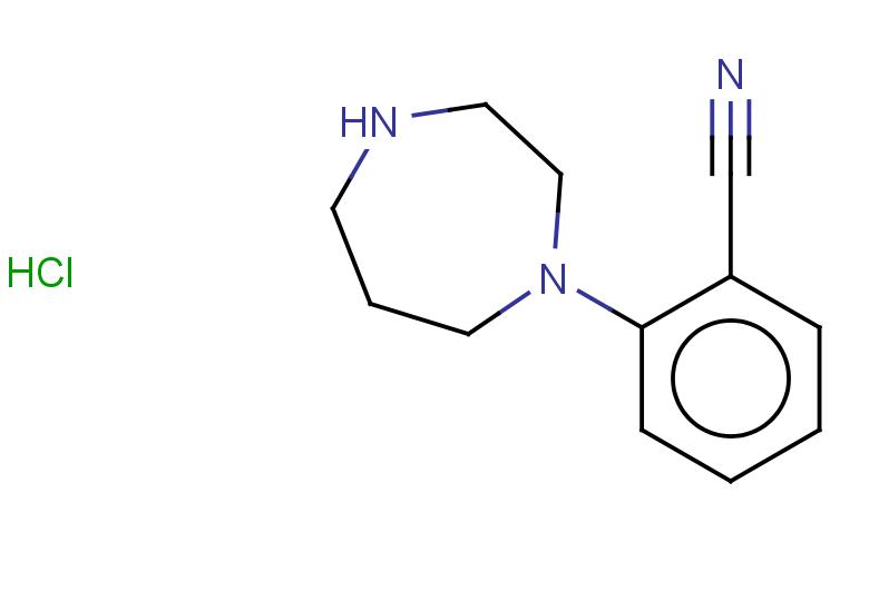 2-(1,4-diazepan-1-yl)benzonitrile hydrochloride