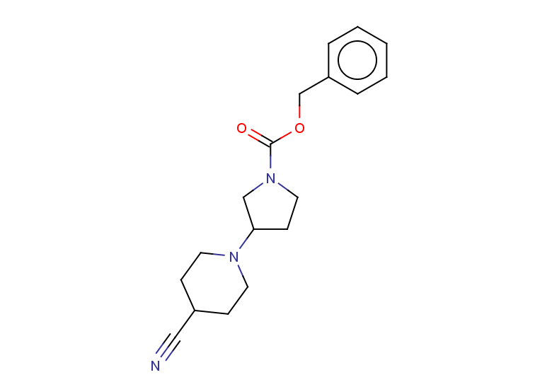 benzyl 3-(4-cyanopiperidin-1-yl)pyrrolidine-1-carboxylate
