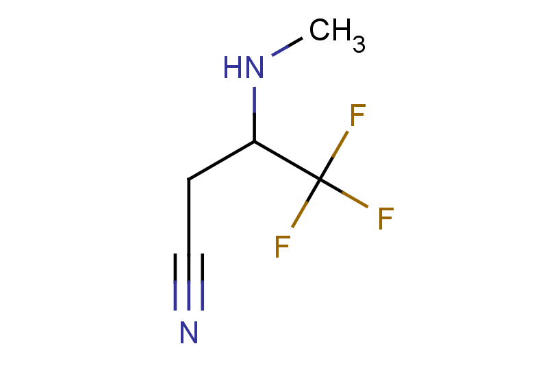 4,4,4-trifluoro-3-(methylamino)butanenitrile