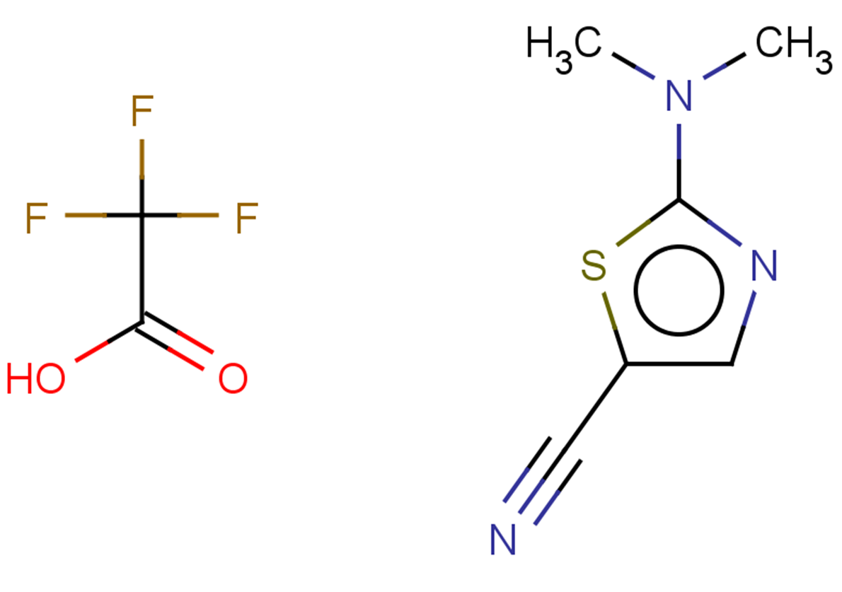 2-(dimethylamino)-1,3-thiazole-5-carbonitrile trifluoroacetate