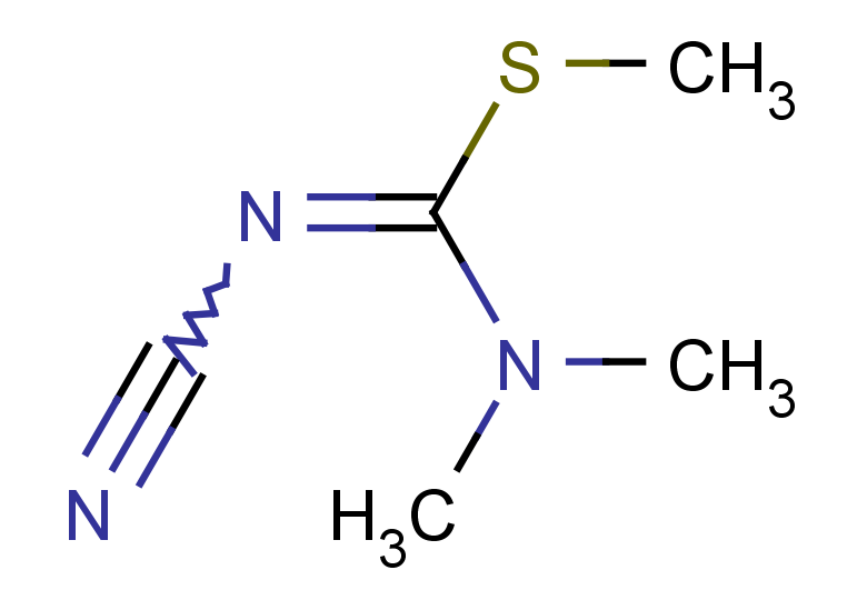 N'-cyano-N,N-dimethyl(methylsulfanyl)methanimidamide