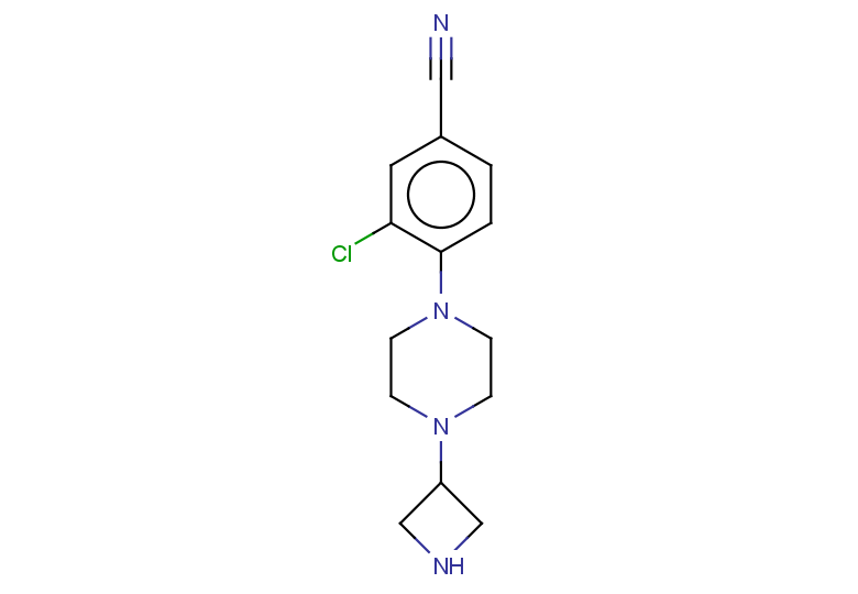 4-[4-(azetidin-3-yl)piperazin-1-yl]-3-chlorobenzonitrile