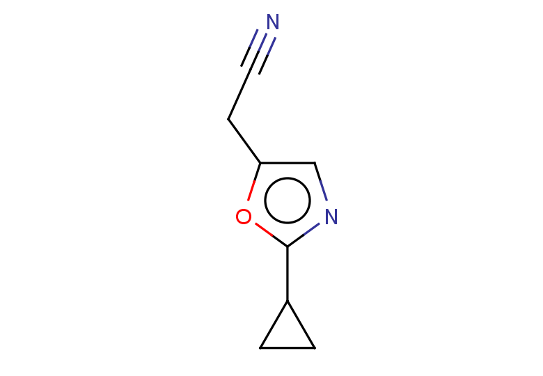 2-(2-cyclopropyl-1,3-oxazol-5-yl)acetonitrile