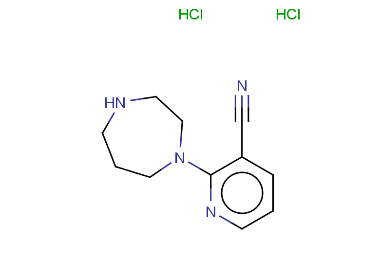 2-(1,4-diazepan-1-yl)pyridine-3-carbonitrile dihydrochloride