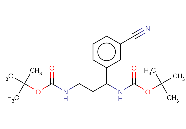 tert-butyl N-(3-{[(tert-butoxy)carbonyl]amino}-3-(3-cyanophenyl)propyl)carbamate