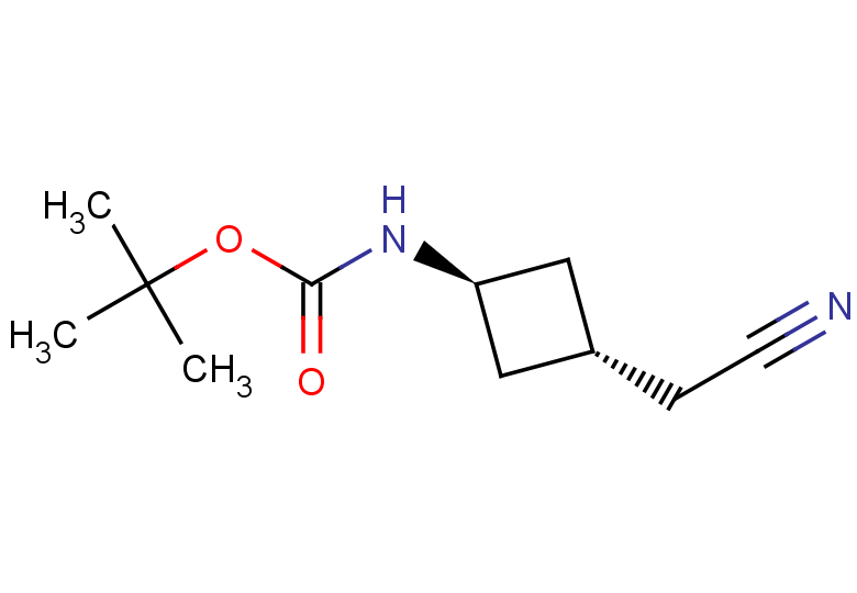rac-tert-butyl N-[(1r,3r)-3-(cyanomethyl)cyclobutyl]carbamate, trans