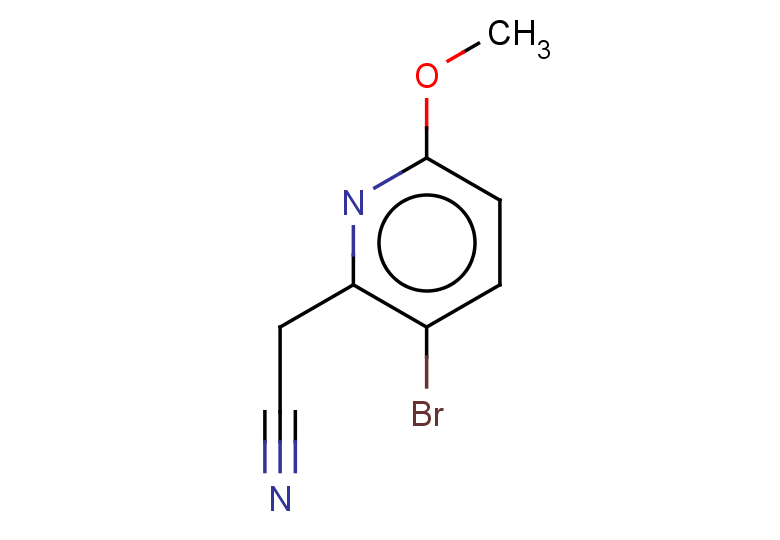 2-(3-bromo-6-methoxypyridin-2-yl)acetonitrile