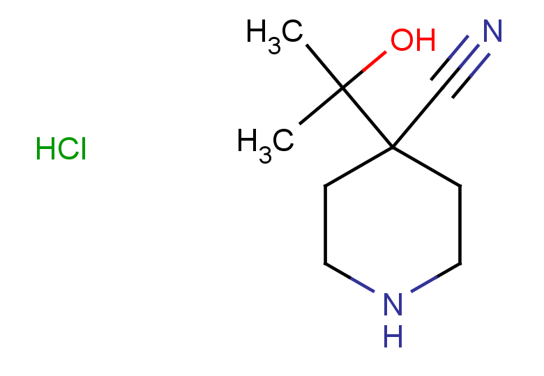 4-(2-hydroxypropan-2-yl)piperidine-4-carbonitrile hydrochloride