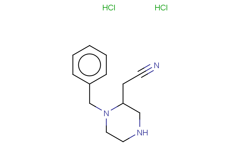 2-(1-benzylpiperazin-2-yl)acetonitrile dihydrochloride