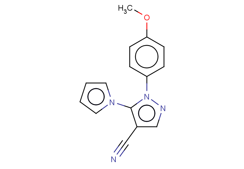 1-(4-METHOXYPHENYL)-5-(1H-PYRROL-1-YL)-1H-PYRAZOLE-4-CARBONITRILE