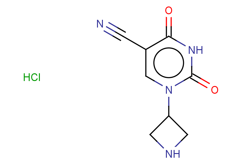 1-(azetidin-3-yl)-2,4-dioxo-1,2,3,4-tetrahydropyrimidine-5-carbonitrile hydrochloride