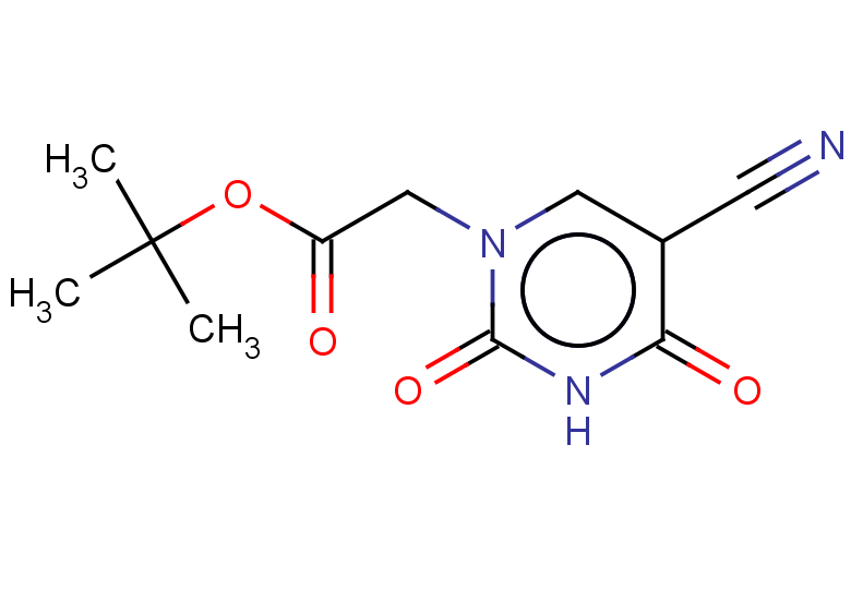 tert-butyl 2-(5-cyano-2,4-dioxo-1,2,3,4-tetrahydropyrimidin-1-yl)acetate