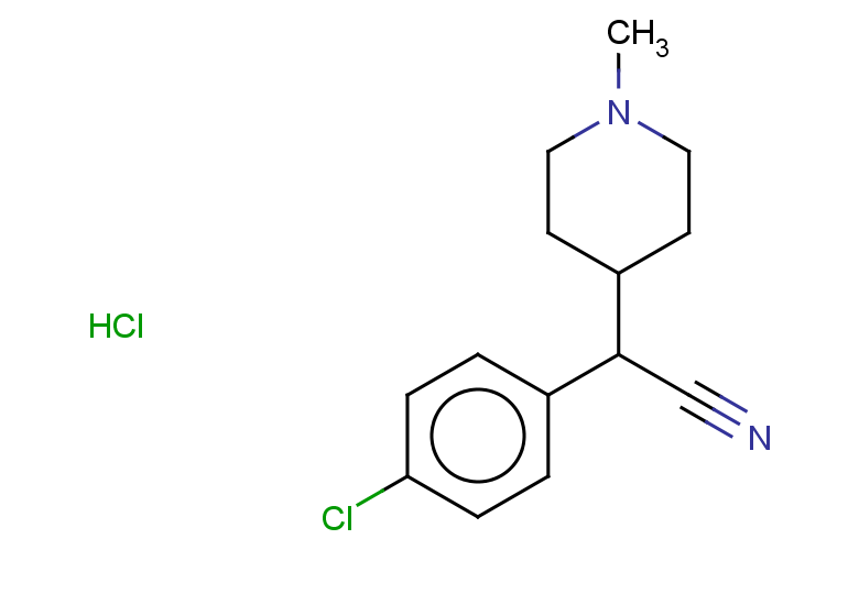 2-(4-chlorophenyl)-2-(1-methylpiperidin-4-yl)acetonitrile hydrochloride