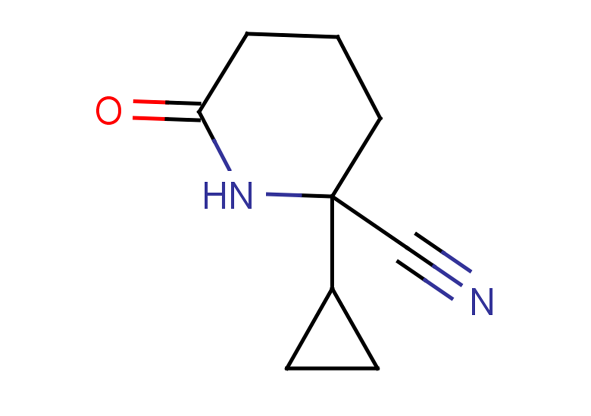 2-cyclopropyl-6-oxopiperidine-2-carbonitrile