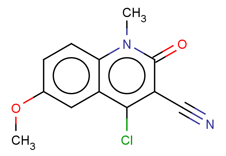 4-chloro-6-methoxy-1-methyl-2-oxo-1,2-dihydroquinoline-3-carbonitrile