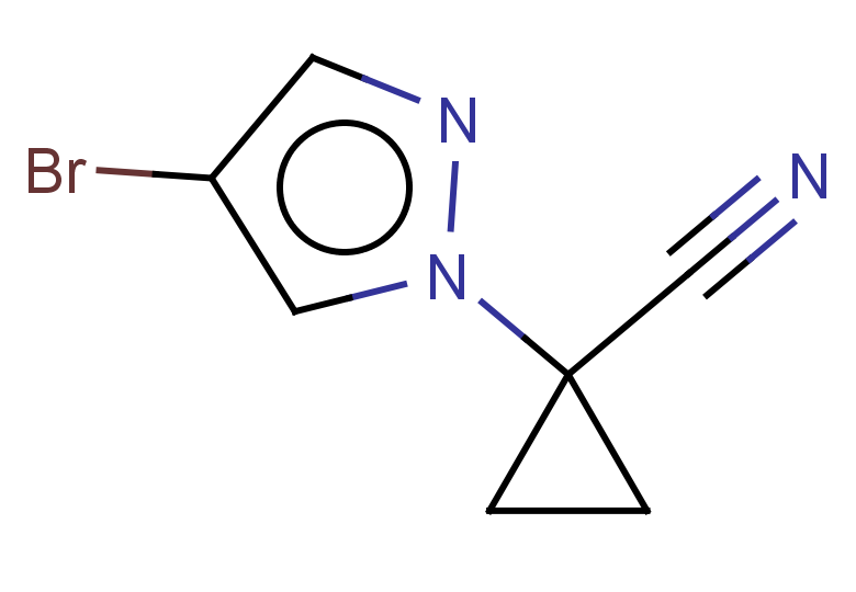 1-(4-bromo-1H-pyrazol-1-yl)cyclopropane-1-carbonitrile