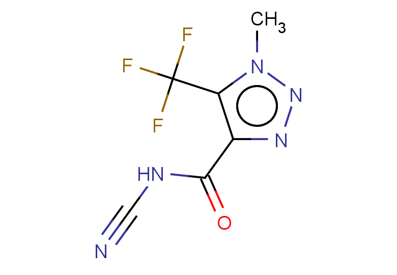 N-cyano-1-methyl-5-(trifluoromethyl)-1H-1,2,3-triazole-4-carboxamide