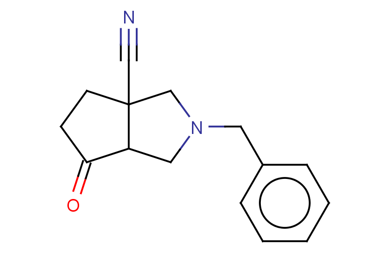 2-benzyl-6-oxo-octahydrocyclopenta[c]pyrrole-3a-carbonitrile