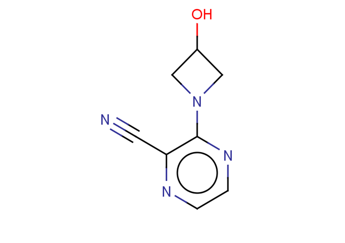 3-(3-hydroxyazetidin-1-yl)pyrazine-2-carbonitrile