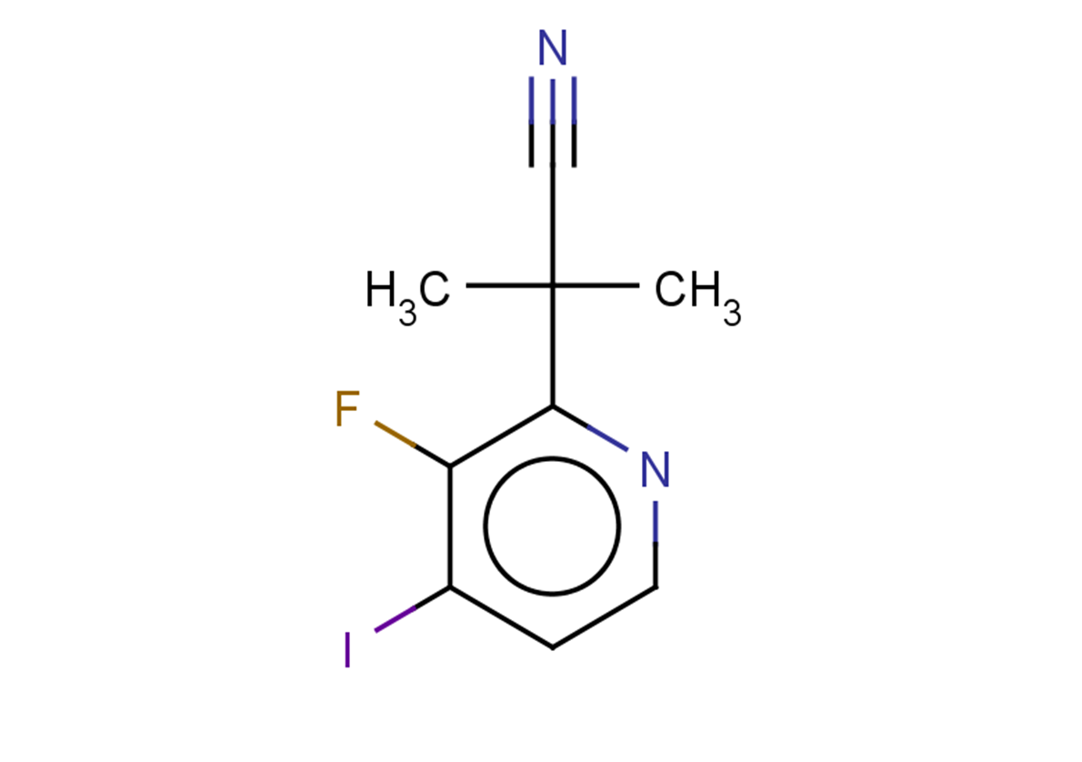 2-(3-fluoro-4-iodopyridin-2-yl)-2-methylpropanenitrile