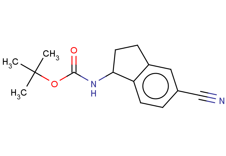 tert-butyl N-(5-cyano-2,3-dihydro-1H-inden-1-yl)carbamate
