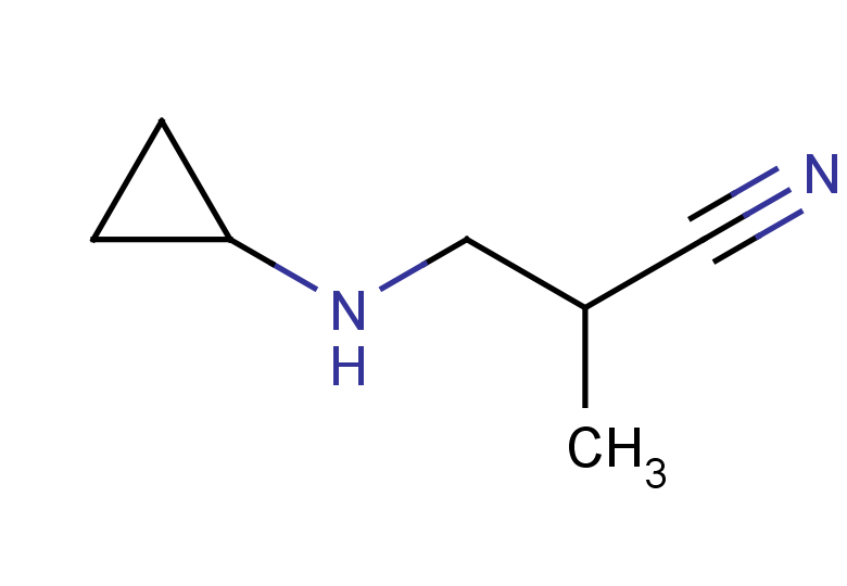 3-(cyclopropylamino)-2-methylpropanenitrile