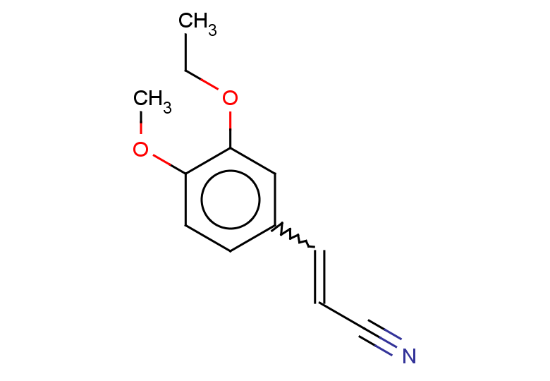 3-(3-ethoxy-4-methoxyphenyl)prop-2-enenitrile