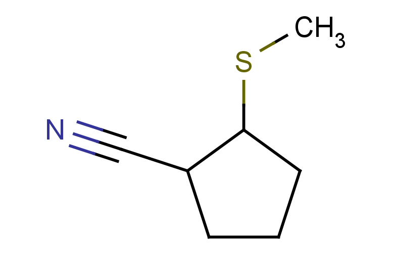 2-(methylsulfanyl)cyclopentane-1-carbonitrile, Mixture of diastereomers