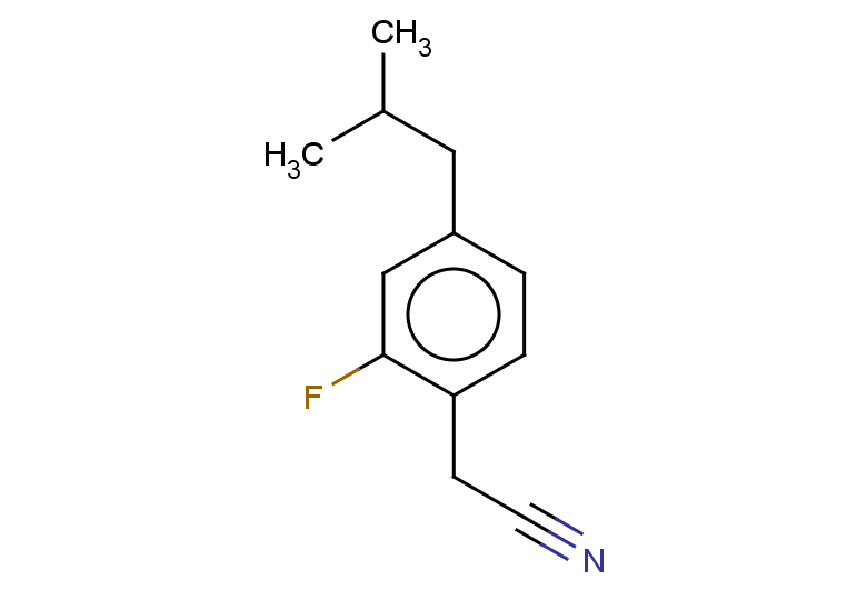 2-[2-fluoro-4-(2-methylpropyl)phenyl]acetonitrile