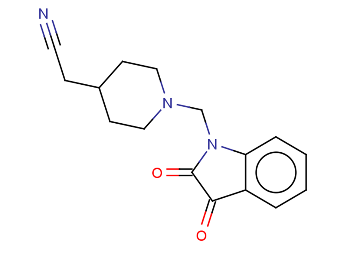 2-{1-[(2,3-dioxo-2,3-dihydro-1H-indol-1-yl)methyl]piperidin-4-yl}acetonitrile
