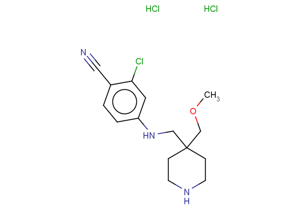2-chloro-4-({[4-(methoxymethyl)piperidin-4-yl]methyl}amino)benzonitrile dihydrochloride