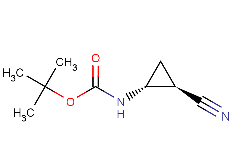 rac-tert-butyl N-[(1R,2R)-2-cyanocyclopropyl]carbamate, trans