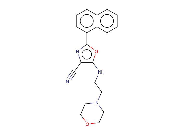 5-{[2-(morpholin-4-yl)ethyl]amino}-2-(naphthalen-1-yl)-1,3-oxazole-4-carbonitrile