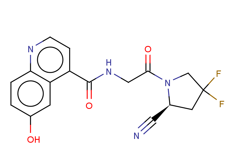 N-{2-[(2S)-2-cyano-4,4-difluoropyrrolidin-1-yl]-2-oxoethyl}-6-hydroxyquinoline-4-carboxamide