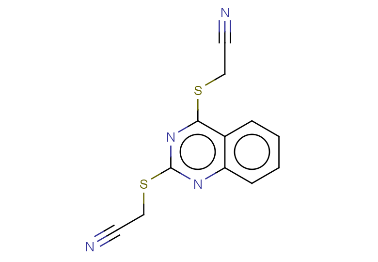 2-({2-[(cyanomethyl)sulfanyl]quinazolin-4-yl}sulfanyl)acetonitrile