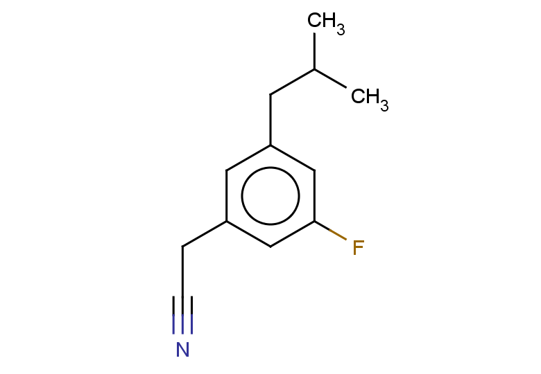 2-[3-fluoro-5-(2-methylpropyl)phenyl]acetonitrile