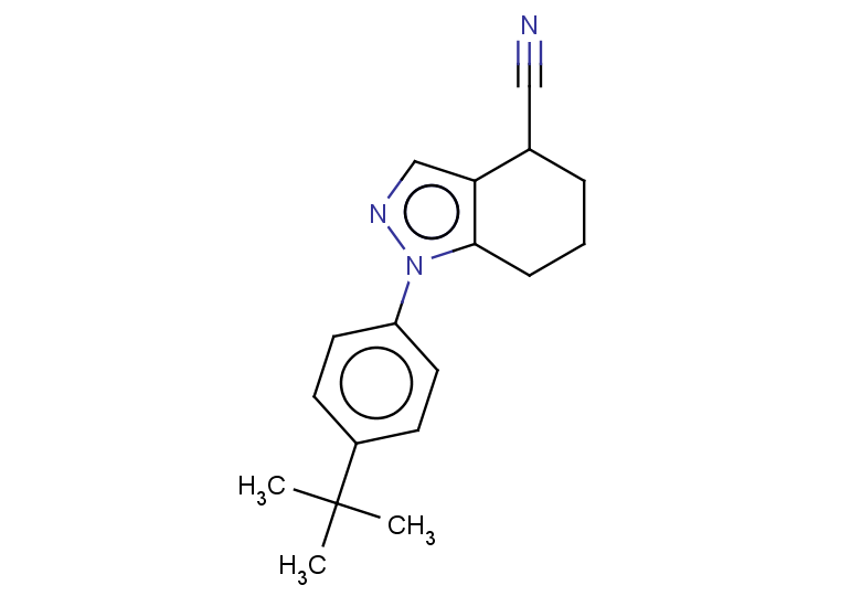 1-(4-tert-butylphenyl)-4,5,6,7-tetrahydro-1H-indazole-4-carbonitrile