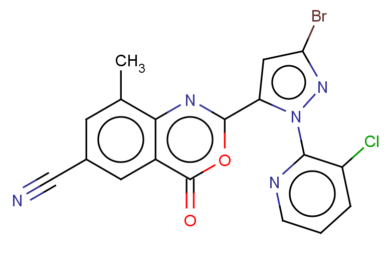 2-[3-bromo-1-(3-chloropyridin-2-yl)-1H-pyrazol-5-yl]-8-methyl-4-oxo-4H-3,1-benzoxazine-6-carbonitrile
