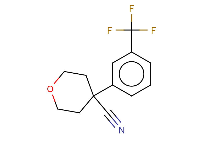 4-[3-(trifluoromethyl)phenyl]oxane-4-carbonitrile