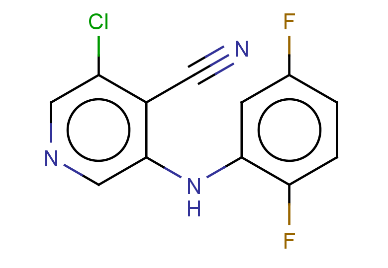 3-chloro-5-[(2,5-difluorophenyl)amino]pyridine-4-carbonitrile